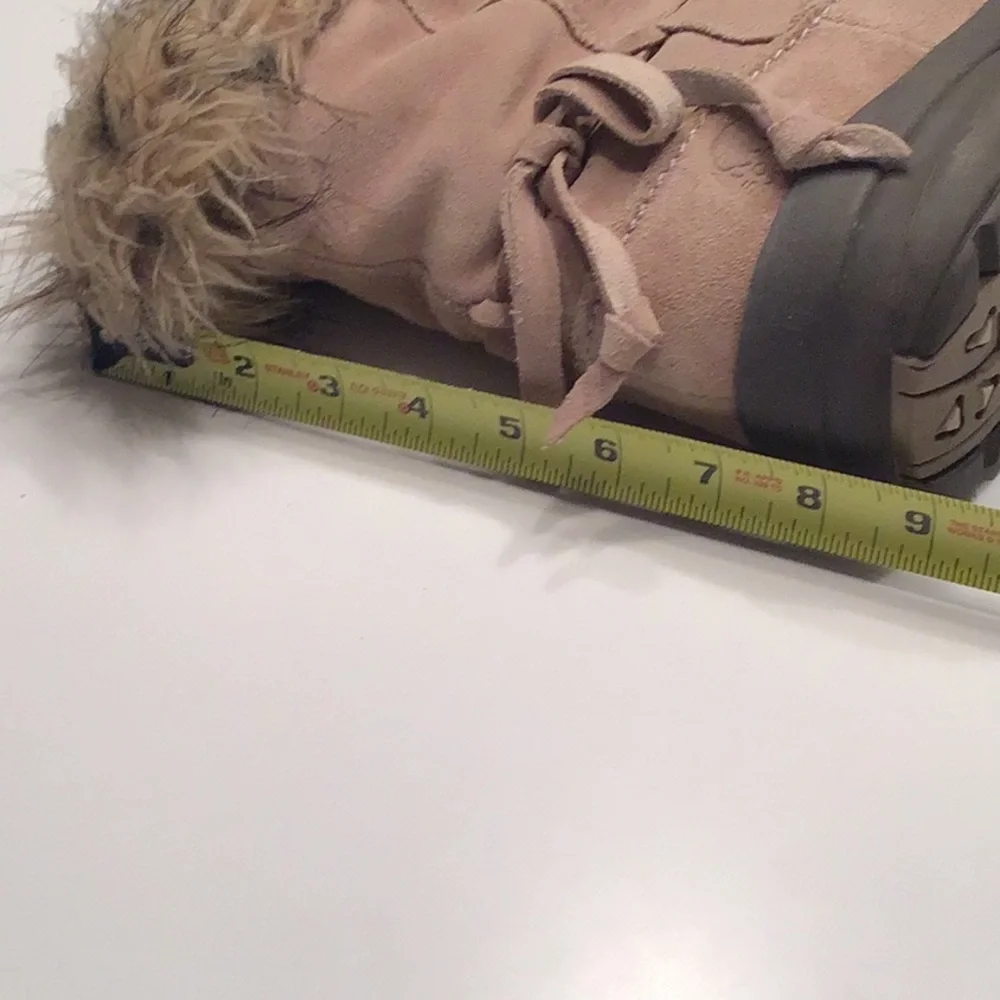 Sorel‎ Northern Lite Boots Zipper Suede Faux Fur Winter Thinsulate